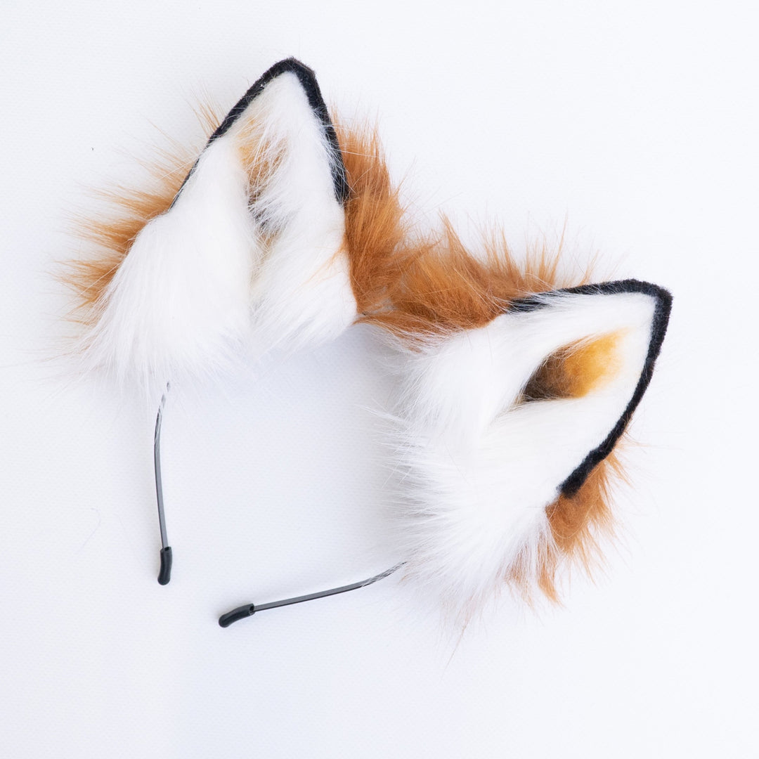 Full Wolf Ears brown and white