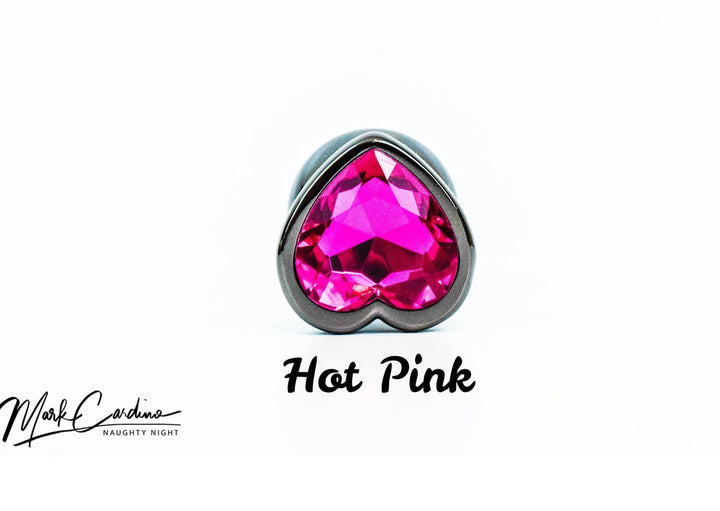 Gunmetal Jewel Heart Butt Plug