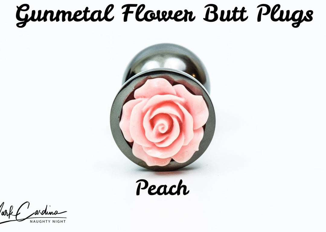 Black Gunmetal Flower Butt Plugs Indulge Black Gunmetal Flower Butt Plugs Indulge