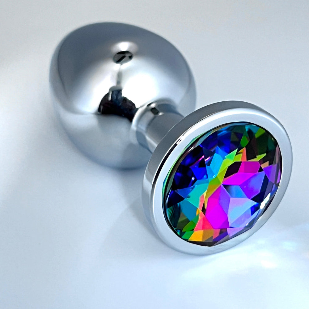 Multicolor Glass Jewelry Butt plug