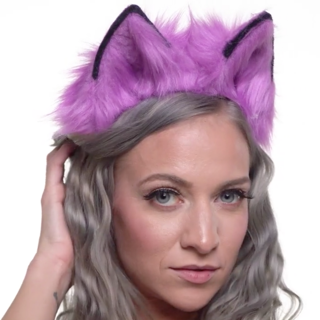Full Wolf Ears purple