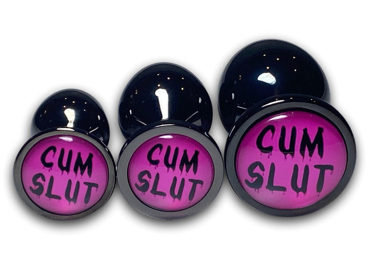 Cum Slut Butt Plug With Drip Letters