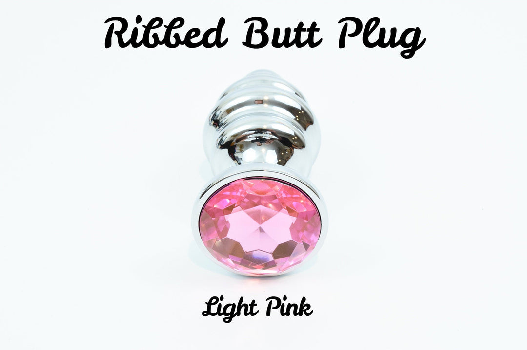Ribbed Jewel Butt Plugs Indulge Ribbed Jewel Butt Plugs Indulge