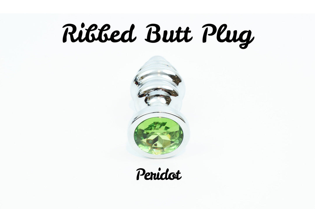 Ribbed Jewel Butt Plugs Indulge Ribbed Jewel Butt Plugs Indulge