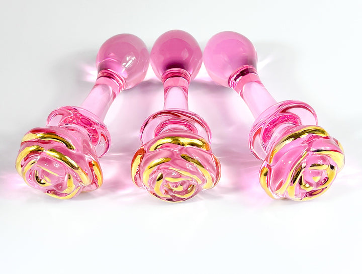 22K Pink Petal Glass Toy