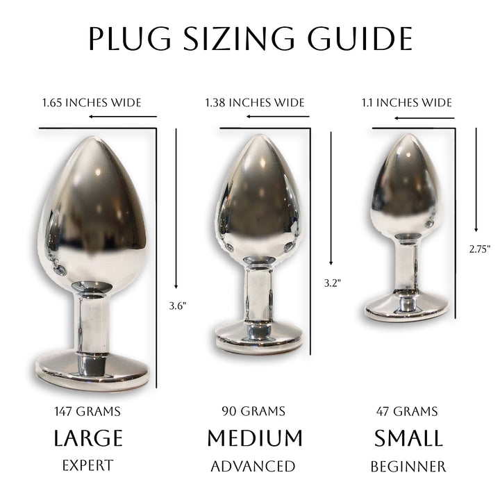 Butt Plug sizing chart