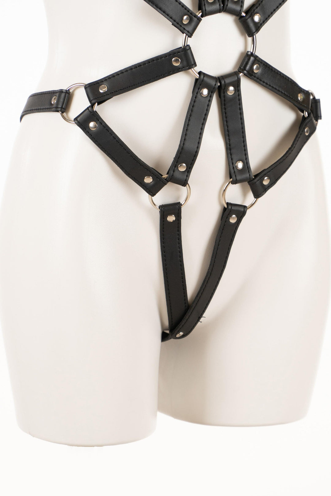 Sexy Full body leather harness lingerie, Rave Wear lingerie, Bdsm erotic lingerie, women bondage harness, BDSM costume, Cage body harness